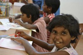 Konzentration und Grimasse für schöne Aktivitäten!