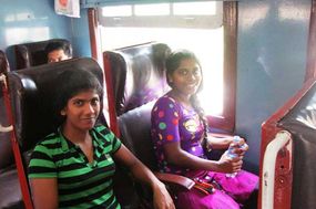 Zug fahren in Sri Lanka