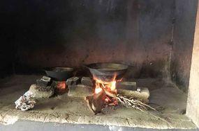 Kochen auf offenem Feuer